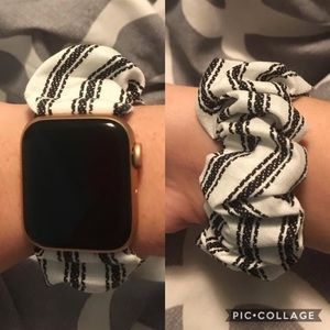 Stripe Apple Watch Scrunchie Band